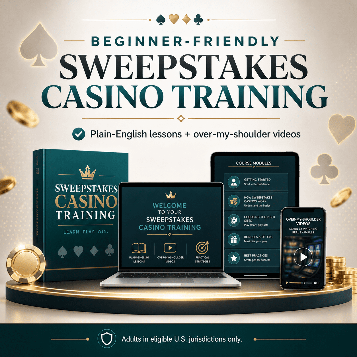 Beginner-Friendly Sweepstakes Casino Training course mockup