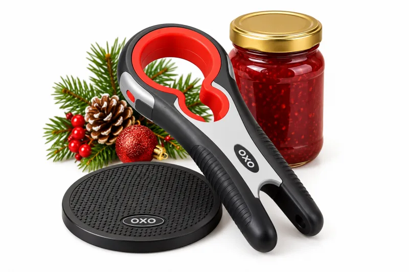 Christmas gifts for seniors: easy-grip jar opener with base pad